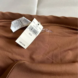 NWT Aerie High Waisted Bikini Bottoms Brown Tan Size Small thumbnail 2