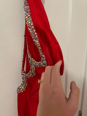 La Femme Red Formal Dress thumbnail 4