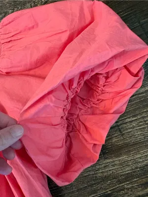 Maeve Anthropologie Puff-Sleeve Smocked Blouse Womens S Pink NWT thumbnail 10