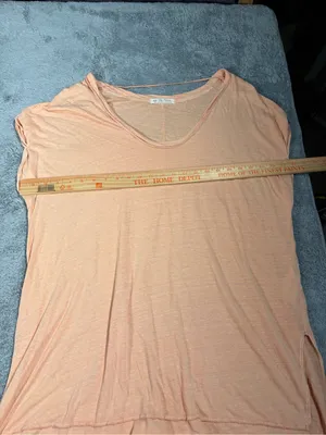 Free people we the free Lightweight Peach orange Tee large thumbnail 4
