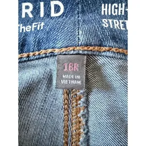Torrid Women’s High Rise Straight Jeans Blue Size 16R XL Stretch Denim thumbnail 3
