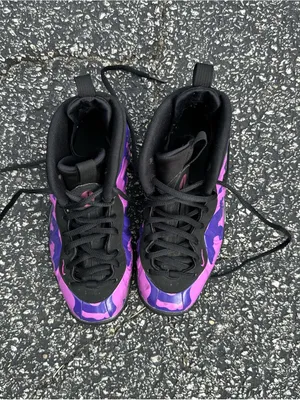 Nike Little Posite Pro 'Hyper Violet' Size 4y Women’s Size 5.5 thumbnail 4
