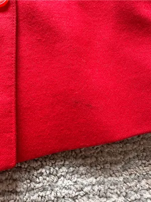 Donna Liara Red Wool Blazer Jacket Double Breasted Italy Size 11/12 Vintage thumbnail 13