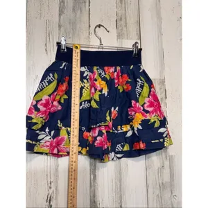 Hollister Floral Ruffle Mini Skirt Navy Size S thumbnail 5