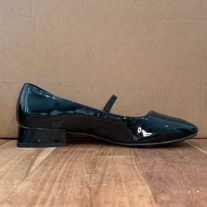 Madden Girl | 9.5M | Egret Rose Black Patent Leather Slip-On Women's Flats thumbnail 7