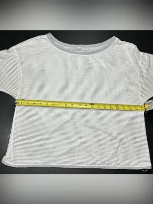 Lululemon Women's Size L Lean In Long Sleeve White Breathable Stretch Shirt thumbnail 5