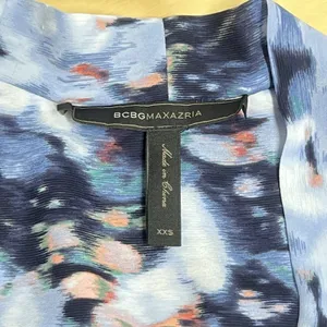 BCBGMAXAZRIA Women's Dress‎ Size XXS Floral Long Sleeve Holiday Party Business thumbnail 4