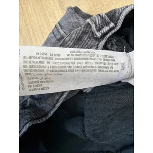 Abercrombie & Fitch Curve Love 90s Straight Ultra‎ High Rise Faded Black 28/6R thumbnail 4