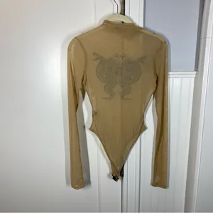 I.AM.GIA Mesh Hydra Thong Bodysuit See through sheer sexy size‎ xs Mockneck thumbnail 6