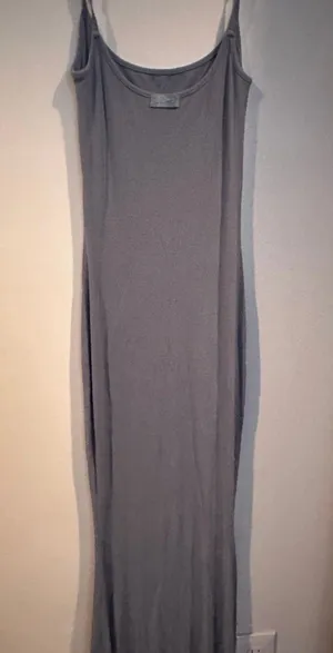 SKIMS Blue Soft Lounge Ribbed Stretch Jersey Maxi Dress thumbnail 3