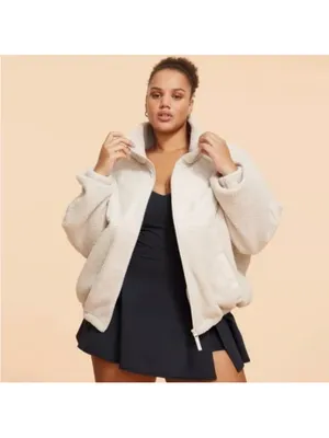 Blogilates Campfire Fleece Sherpa Jacket size XL thumbnail 5