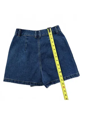 Uniqlo GU Denim Wrap Skort NWT Medium Blue Wash XS thumbnail 5