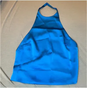Peppermayo Bree Satin Halterneck Top in Cobalt thumbnail 3