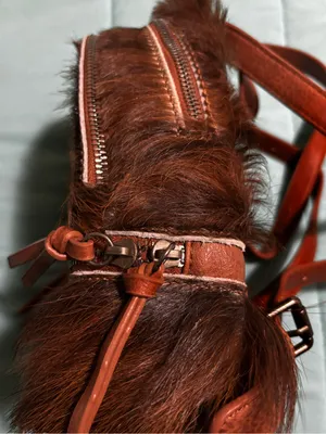 Trinity Ranch Montana West Hair-On Cowhide Backpack Purse + Card Holder RARE thumbnail 5