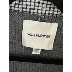Wallflower Blazer Size M Houndstooth Knit Open Front Cardigan Jacket WNG13653T thumbnail 3