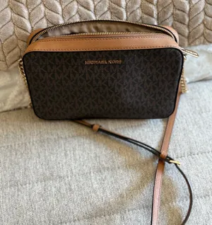 Michael Kors Brown and Tan Signature Crossbody thumbnail 1