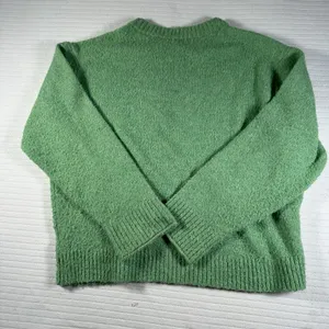 American Eagle Women’s Medium Green Crewneck Knit Pullover Sweater thumbnail 8