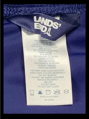 Lands’ End Swim Shorts Women’s Size 8 Navy Blue 5” Inseam Stretch Pockets thumbnail 11