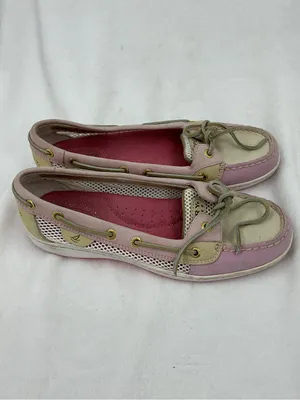 Sperry Two-Tone Pink and Cream Women’s Boat Shoes B75 thumbnail 3