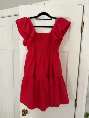 Lulus Red Ruffle Dress thumbnail 2