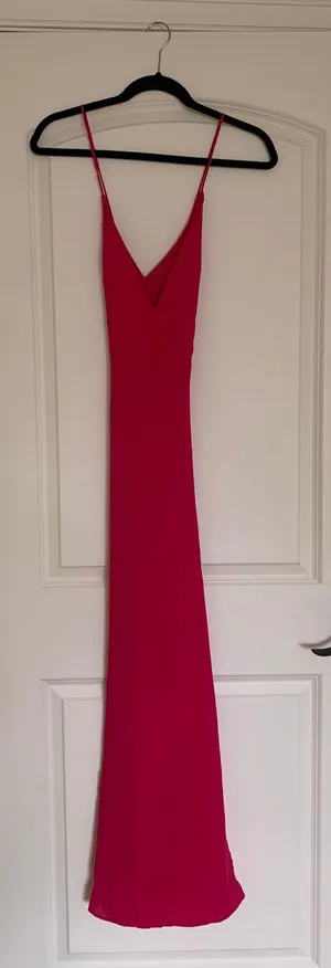 Hot Pink Formal Maxi Dress thumbnail 5