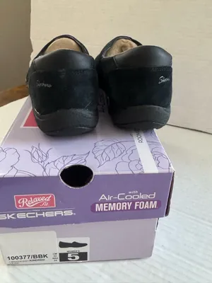 Skechers Breathe Easy Kindred Women’s Slip on suede Shoes Memory Foam black 5 thumbnail 3