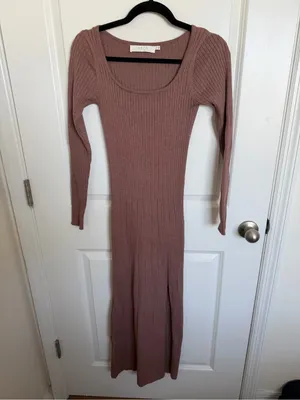 ASTR The Label Ribbed Maxi Sweater Dress Small thumbnail 2
