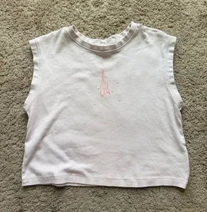 Electric Pink Pink Sleeveless Tee dancer print thumbnail 1