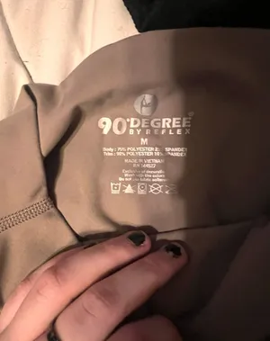 Gray Brown Leggings Tan Size M thumbnail 2