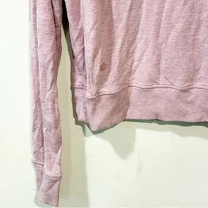 Lululemon Close Comfort‎ Crewneck Heathered Pink Bliss Pullover thumbnail 4