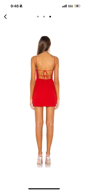 Revolve Dixie Superdown Backless Dress Red thumbnail 2