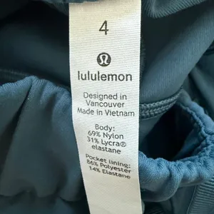 Lululemon On The Fly 7/8 Pant Blue Luxtreme 27" Travel Work Move Trousers Sz 4 thumbnail 7