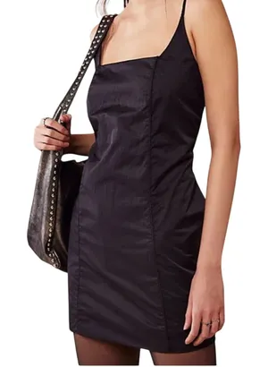 NWT Free People Marissa Little Black Dress Size Large Minimalist NYE Chic thumbnail 1