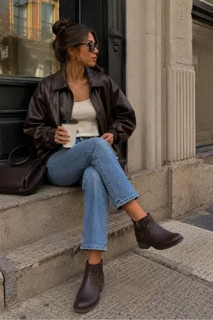 Fergalicious Dark Brown Studded Leather Ankle Boots thumbnail 1