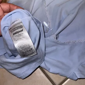 Edikted Light Blue Lace Trim Baby Tee Size S thumbnail 3