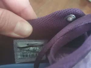 Nike Purple Low-Top Canvas Sneakers Size 10.5 Womens thumbnail 2