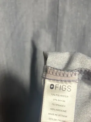 Figs gray technical collection scrub top size small thumbnail 6