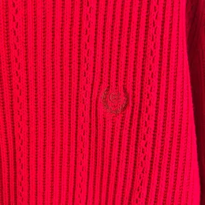 Chaps Ralph Lauren Sweater Red Women's Size M‎ Oversized Preppy thumbnail 3