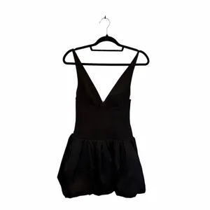 Oh Polly Anahita Black Bubble Hem Lace Up Corset Mini Dress US 2 thumbnail 3