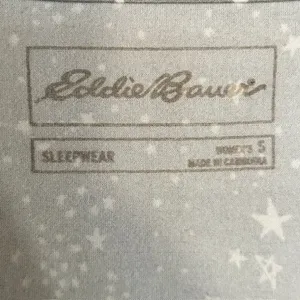 Eddie Bauer Star Print Pajama Set Tank & Pants Small Constellations thumbnail 8