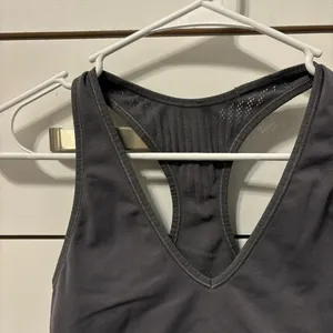Lululemon Reveal Bra Mesh Stripes Grey thumbnail 5