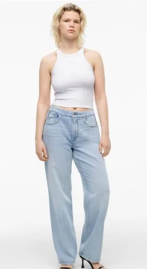 Y2K Good American Zara 90's Relaxed Mom Jeans thumbnail 2
