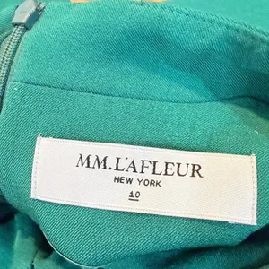 MM.LaFleur Etsuko Dress Hunter Green Sleeveless V-Neck Sheath Pockets Size 10‎ thumbnail 5