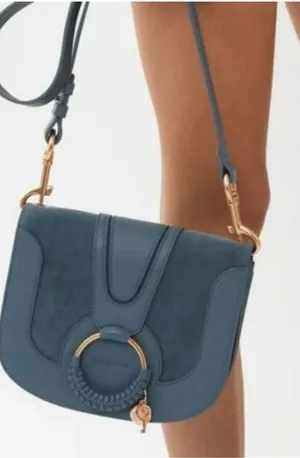 Sea by Chloe Hana Blue Suede Crossbody bag thumbnail 1