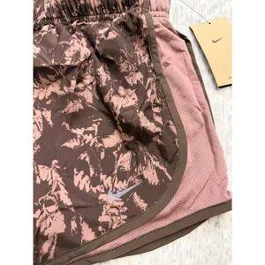 Nike Womens Dri-FIT Running‎ Shorts Brown Mauve Abstract FZ3482-208 XS NWT thumbnail 3