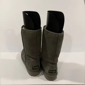 Koolaburra by UGG Tall Gray Shearling Boots Women’s 7 Classic Cozy Winter thumbnail 6