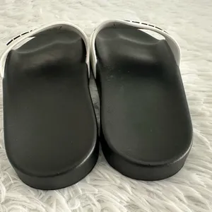 BALENCIAGA Raised Logo Embossed Rubber Pool Sandals‎ Slides Shoes White $395 36 thumbnail 4