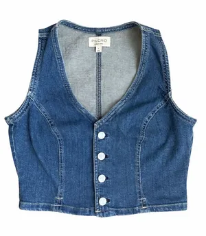 Anthropologie Pilcro Denim Vest Small thumbnail 1