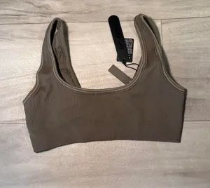 SKIMS x Nike ribbed seamless micro scoop bra thumbnail 3