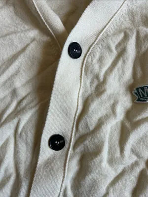 Women's Cream Button-Front Cardigan Sweater thumbnail 4